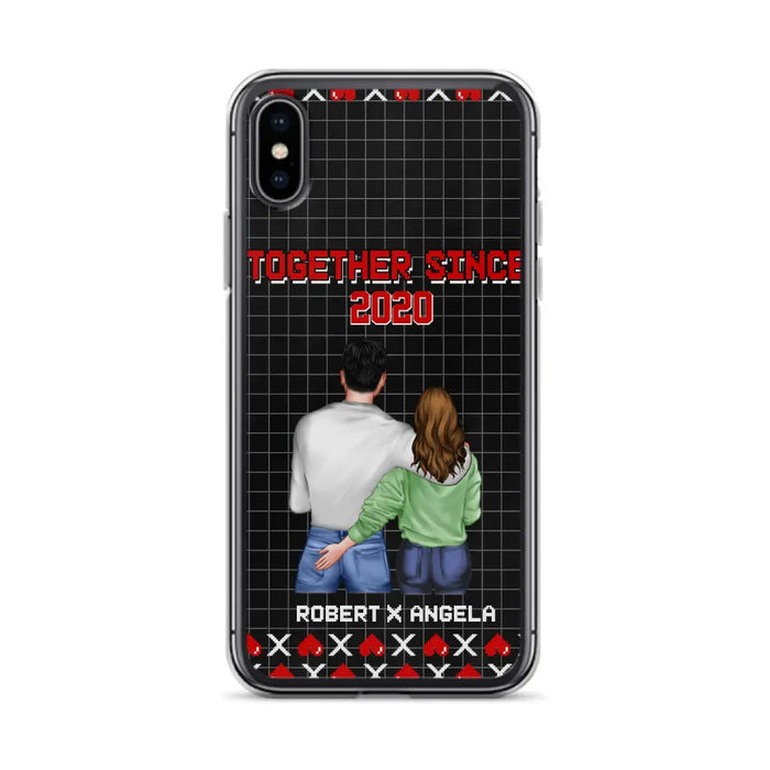 Custom Personalized Couple Phone Case - Gift Idea For Couple/Valentines Day - Together Since 2020 - Case For iPhone/Samsung