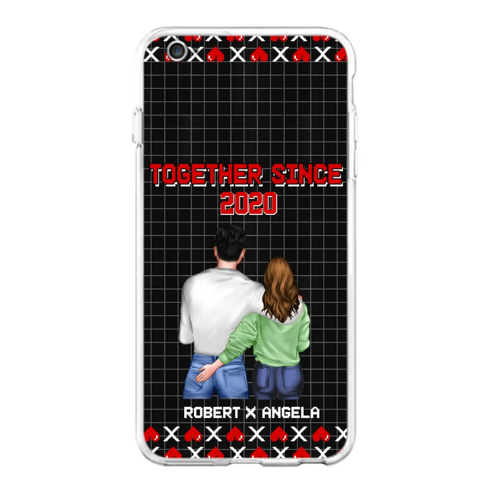 Custom Personalized Couple Phone Case - Gift Idea For Couple/Valentines Day - Together Since 2020 - Case For iPhone/Samsung