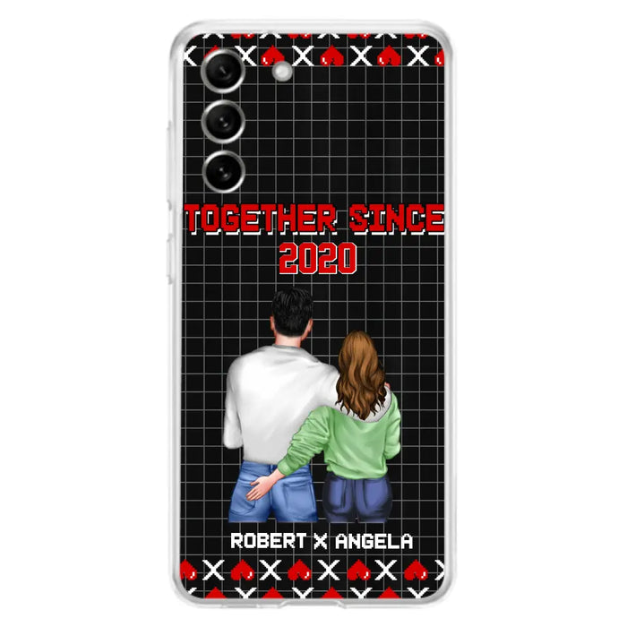 Custom Personalized Couple Phone Case - Gift Idea For Couple/Valentines Day - Together Since 2020 - Case For iPhone/Samsung