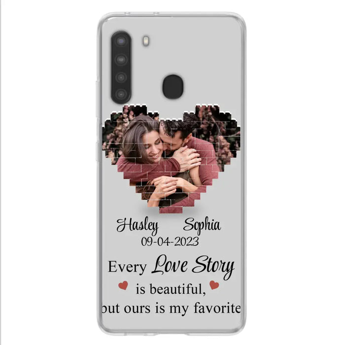 Custom Personalized Love Story Phone Case For iPhone/Samsung - Gift Idea For Couple/ Christmas/ Valentine/ Anniversary - Upload Photo - Every Love Story Is Beautiful, But Ours Is My Favorite