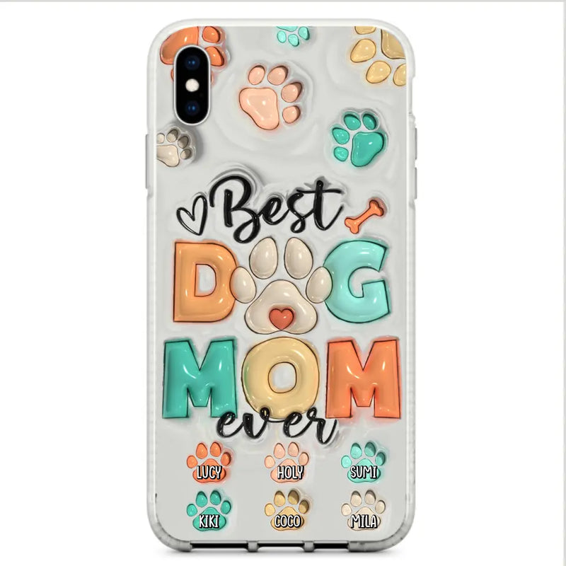 Personalized Dog Mom/Dad Phone Case - Gift Idea For Dog Owners/Lovers - Up to 6 Paws - Best Dog Mom Ever - Case For iPhone/Samsung