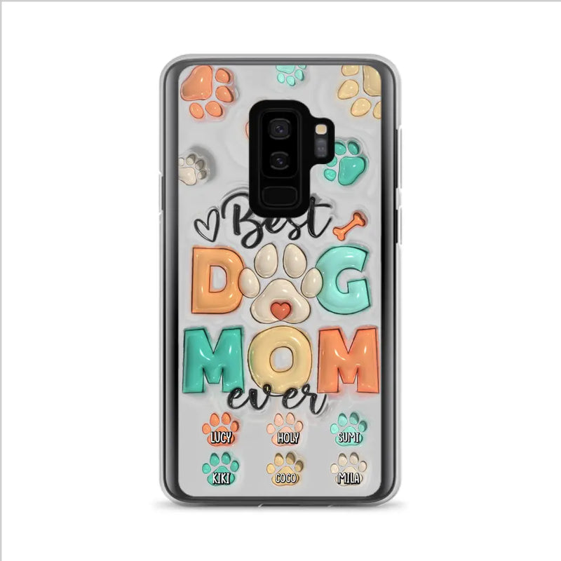 Personalized Dog Mom/Dad Phone Case - Gift Idea For Dog Owners/Lovers - Up to 6 Paws - Best Dog Mom Ever - Case For iPhone/Samsung