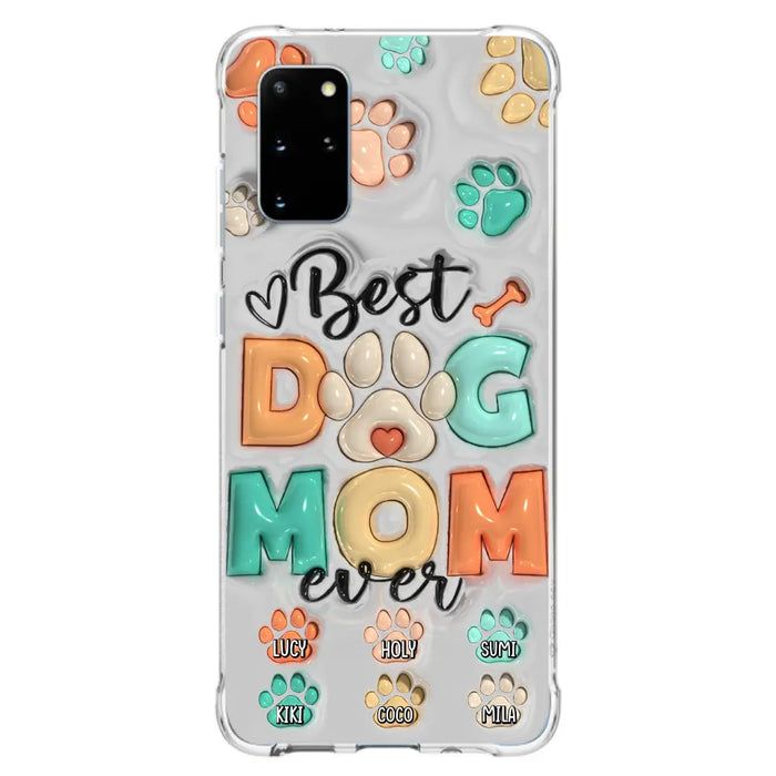 Personalized Dog Mom/Dad Phone Case - Gift Idea For Dog Owners/Lovers - Upto 6 Paws - Best Dog Mom Ever - Case For iPhone/Samsung