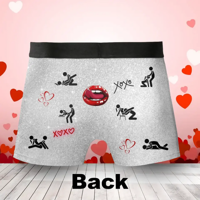 Custom Personalized Funny Men's Boxer Briefs - Funny/ Valentines Gift Idea For Men, Boyfriend, Husband - I Licked It So It's Mine