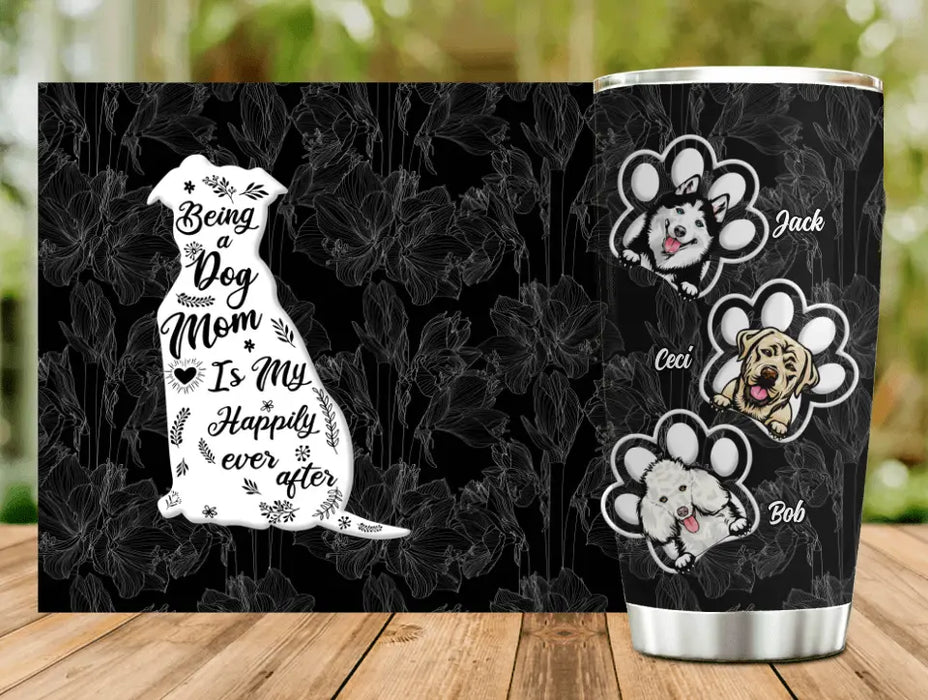 Personalized Dog Tumbler - Gift Idea For Dog Mom - Upto 3 Dogs