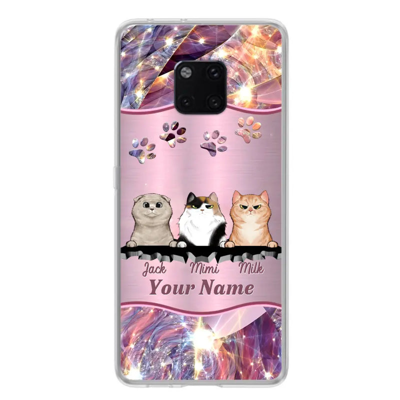 Personalized Cats Phone Case - Gift Idea For Cat Lover - Up to 3  Cats - Cases For Oppo/Xiaomi/Huawei