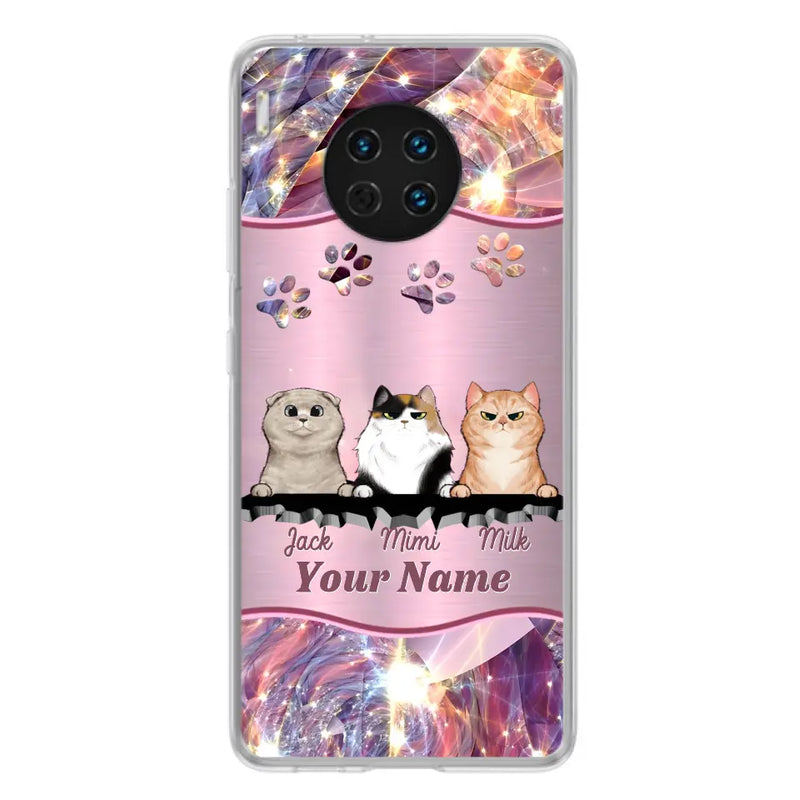 Personalized Cats Phone Case - Gift Idea For Cat Lover - Up to 3  Cats - Cases For Oppo/Xiaomi/Huawei