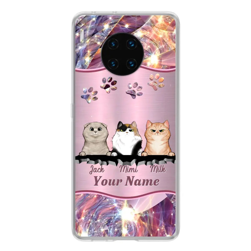 Personalized Cats Phone Case - Gift Idea For Cat Lover - Up to 3  Cats - Cases For Oppo/Xiaomi/Huawei