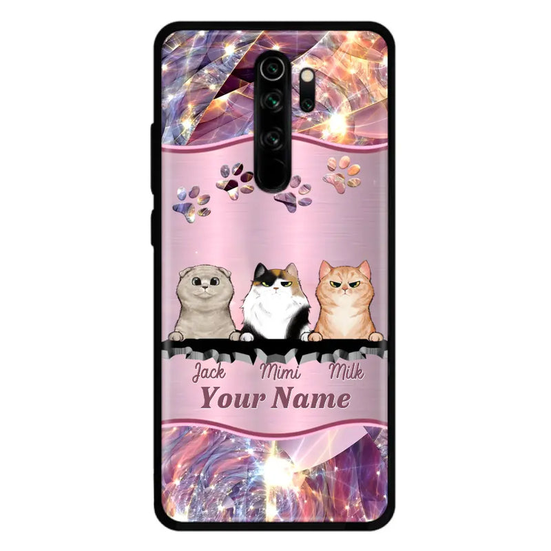 Personalized Cats Phone Case - Gift Idea For Cat Lover - Up to 3  Cats - Cases For Oppo/Xiaomi/Huawei