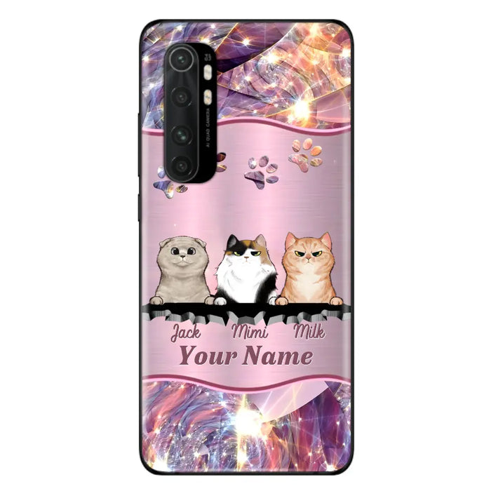Custom Personalized Cats Phone Case - Gift Idea For Cat Lover - Up to 3  Cats - Cases For Oppo/Xiaomi/Huawei