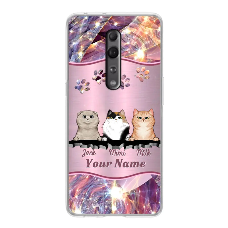 Personalized Cats Phone Case - Gift Idea For Cat Lover - Up to 3  Cats - Cases For Oppo/Xiaomi/Huawei