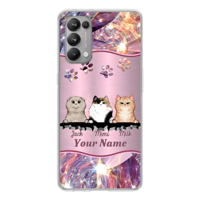 Personalized Cats Phone Case - Gift Idea For Cat Lover - Up to 3  Cats - Cases For Oppo/Xiaomi/Huawei