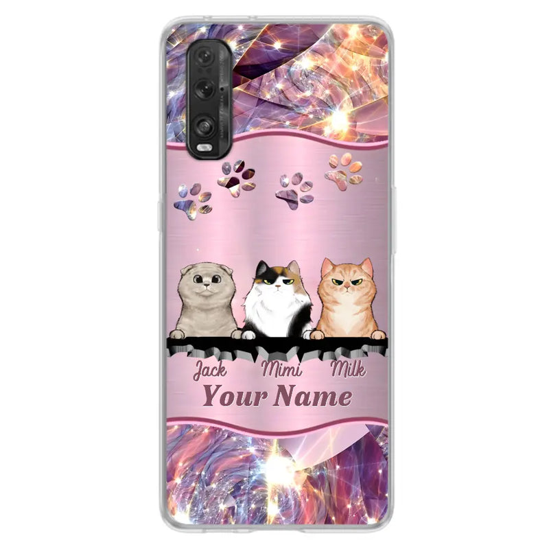 Personalized Cats Phone Case - Gift Idea For Cat Lover - Up to 3  Cats - Cases For Oppo/Xiaomi/Huawei
