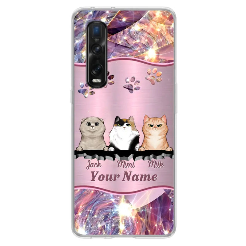 Personalized Cats Phone Case - Gift Idea For Cat Lover - Up to 3  Cats - Cases For Oppo/Xiaomi/Huawei