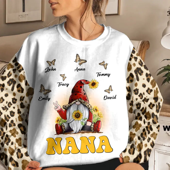 Custom Personalized Nana Butterflies Sweater - Christmas Gift Idea For Grandma/ Mom - Up to 10 Kids