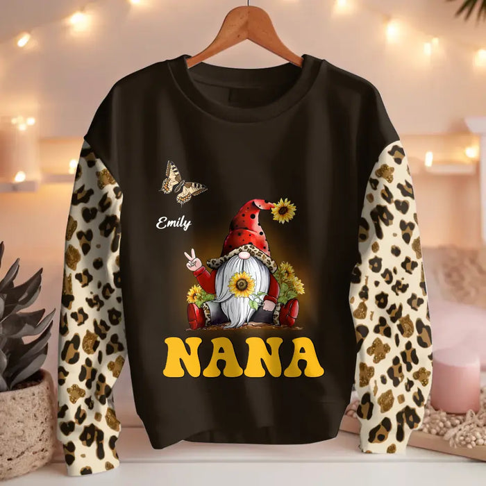 Personalized Nana Butterflies Sweater - Christmas Gift Idea For Grandma/ Mom - Up to 10 Kids