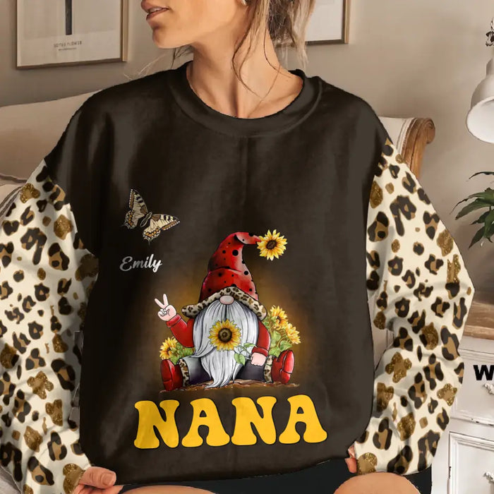 Personalized Nana Butterflies Sweater - Christmas Gift Idea For Grandma/ Mom - Up to 10 Kids