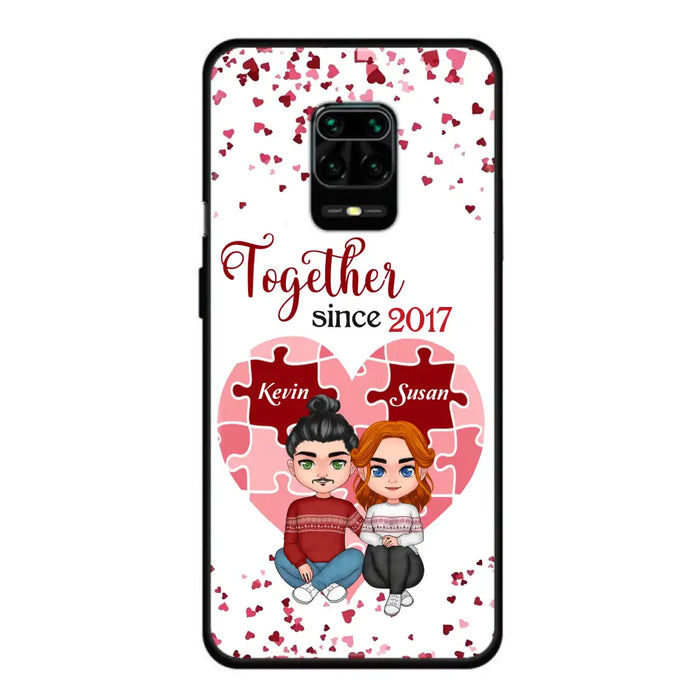 Custom Personalized Couple Phone Case - Gift Idea For Couple/Valentines Day - Together Since 2017 - Case For Oppo/Xiaomi/Huawei