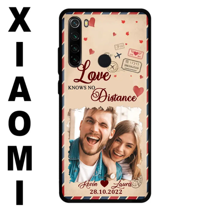 Custom Personalized Couple Phone Case - Gift Idea For Couple/Valentines Day - Upload Photo - Love Knows No Distance - Case For Oppo/ Xiaomi/ Huawei