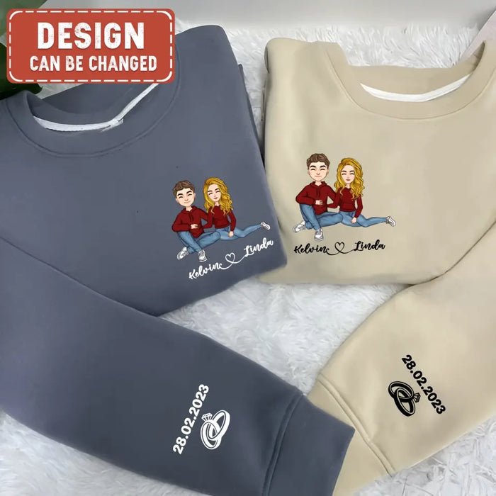 Custom Personalized Couple Sweater - Anniversary/ Christmas/ Valentine's Day Gift Idea For Couple/ Him/ Her