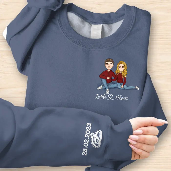 Custom Personalized Couple Sweater - Anniversary/ Christmas/ Valentine's Day Gift Idea For Couple/ Him/ Her