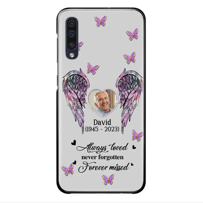 Custom Personalized Memorial Phone Case - Memorial Gift Idea For Family Member - Upload Photo - Case For iPhone/Samsung - Always Loved Never Forgotten Forever Missed