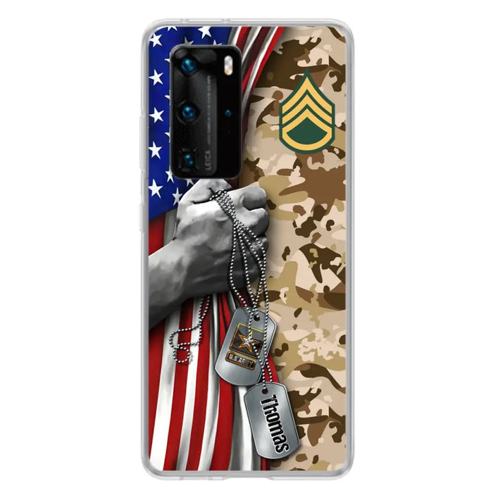 Custom Personalized Veteran Phone Case - Gift Idea For Veteran - Case For Oppo/ Xiaomi/ Huawei