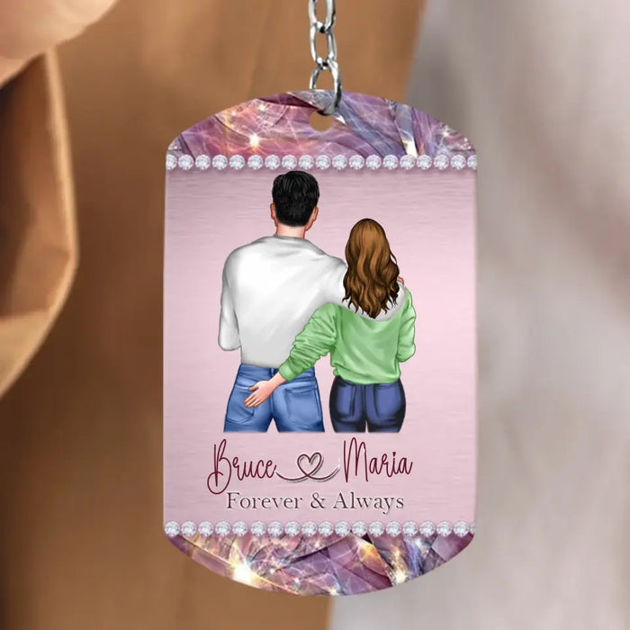 Custom Personalized Couple Aluminum Keychain - 
 Gift Idea For Couple/Valentine's Day - In Case I Don't Say It Enough