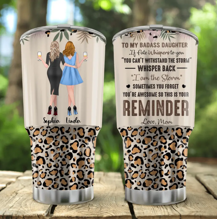 Personalized To My Daughter Irregular Tumbler - Gift Idea For Daughter From Mom - You're Awesome So This Is Your Reminder