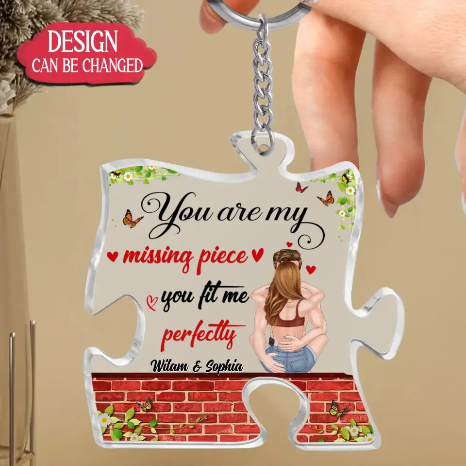 Custom Personalized Couple Acrylic Keychain - Valentine Gift Idea For — FitWearPro Store