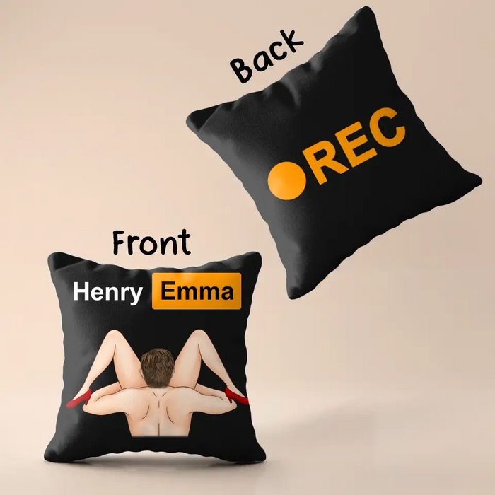Custom Personalized Couple Pillow Cover - Best Gift Ideas For Husband/ Wife/ Birthday/ Anniversary