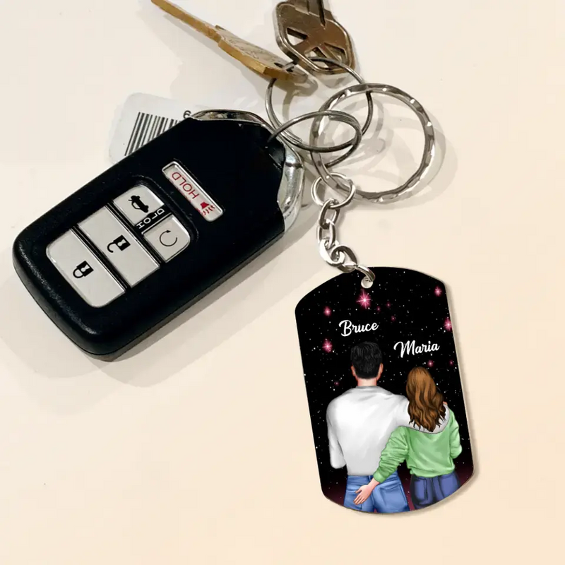 Personalized To My Man Aluminum Keychain - Gift Idea For Him/Husband - When I Tell You I Love You