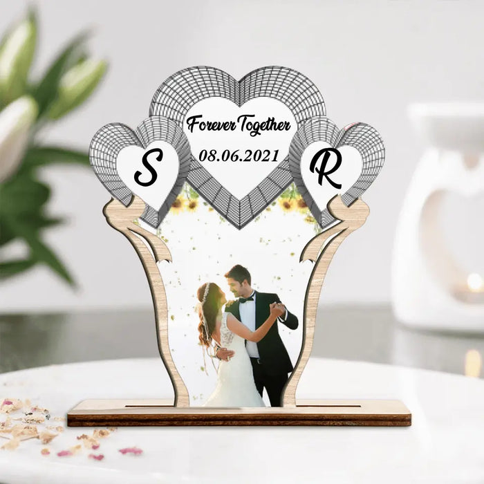 Personalized Anniversary Couple Acrylic Plaque - Anniversary Gift for Couples, Lovers, Husband and Wife