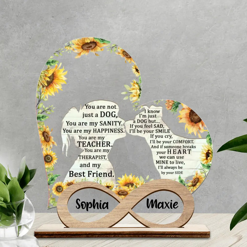 Personalized Pet Mom Wooden And Acrylic Plaque - Gift Idea For Dog/Cat Lover - You Are My Best Friend
