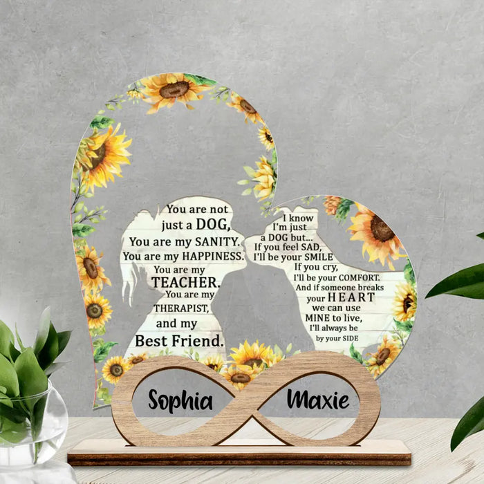 Personalized Pet Mom Wooden And Acrylic Plaque - Gift Idea For Dog/Cat Lover - You Are My Best Friend