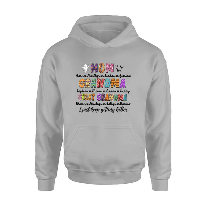 Personalized Halloween Shirt/ Hoodie - Gift Idea For Halloween - Upto 15 Kids - Great Grandma