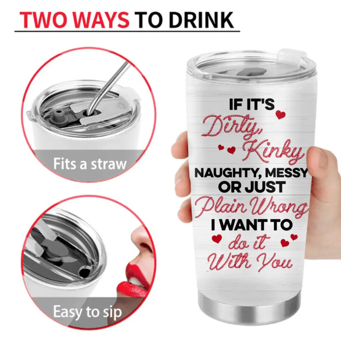 Personalized Couple Tumbler - Gift Idea For Him/Her/Couple/Valentine's Day - Partners In Crime