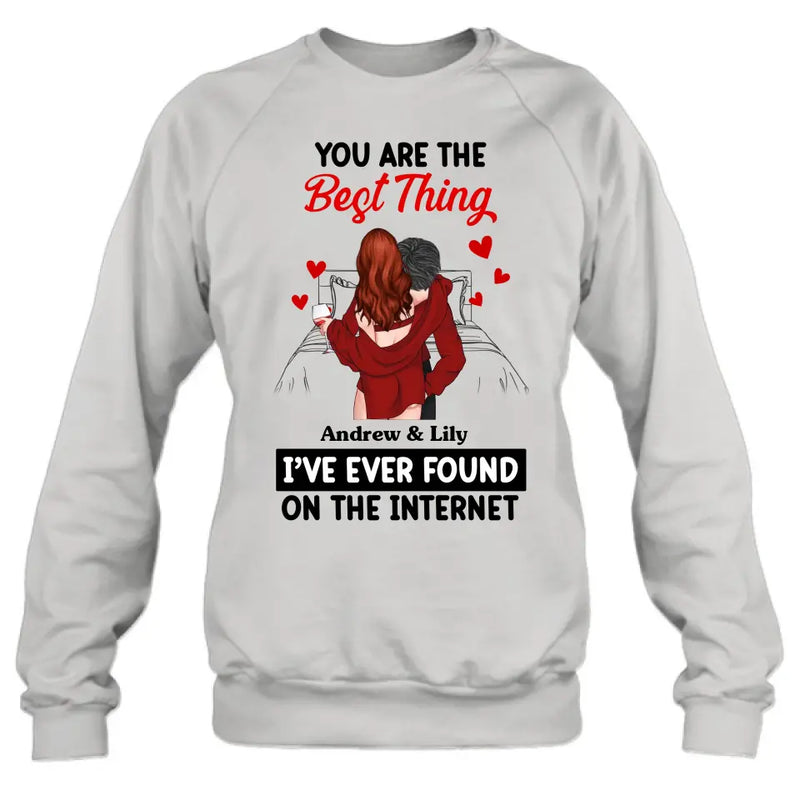 Personalized Couple Shirt/Hoodie - Gift Idea For Husband From Wife/Couple Gift/Valentine's Day - You Are The Best Thing