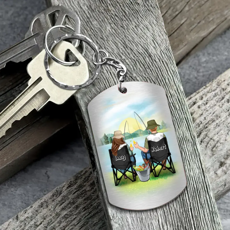 Personalized Fishing Couple Aluminum Keychain - Gift Idea For Couple/Fishing Lovers - You Are The Greatest Catch Of My Life
