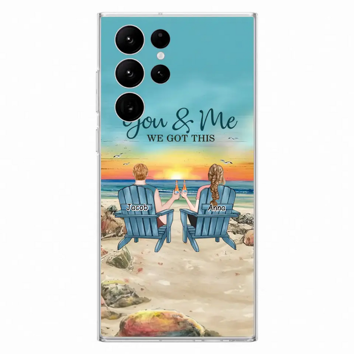 Custom Personalized Couple Phone Case - Gift Idea For Couple/ Valentines Day - You & Me We Got This - Case For iPhone/ Samsung