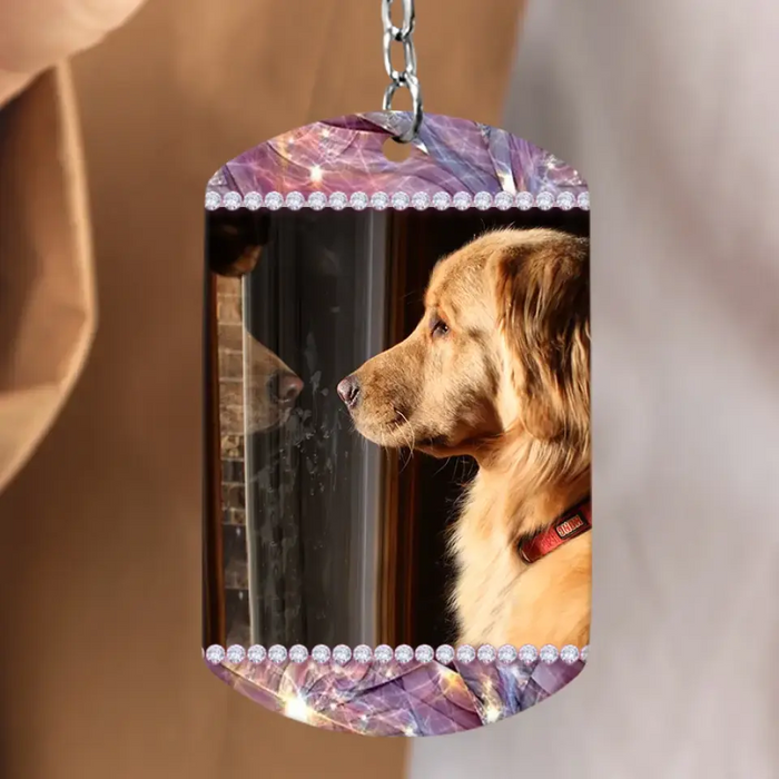 Custom Personalized Pet Aluminum Keychain - Upload Photo - Gift Idea For Dog/Cat Lovers - Don't Drink And Drive