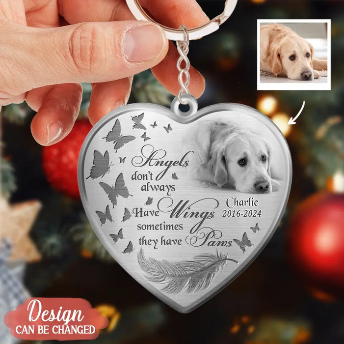 Personalized Photo Heart Acrylic Keychain - Memorial Gift Idea - If Love Could Have Saved You, You Would Have Lived Forever