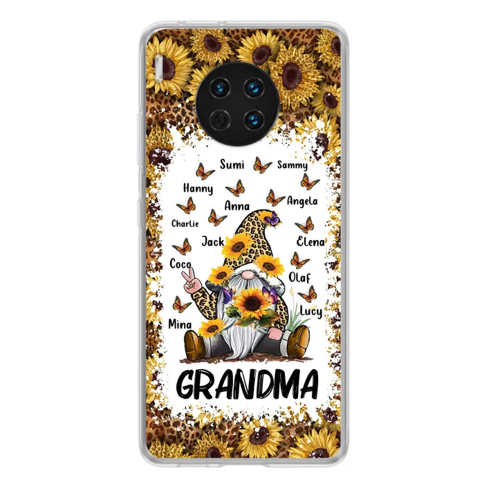 Personalized Sunflower Grandma Phone Case - Gift Idea For Grandma - Up to 12 Kids - Case For Oppo/Xiaomi/Huawei