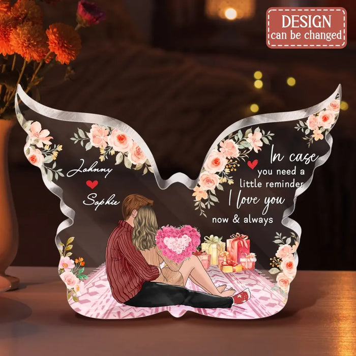 Personalized Couple Hugging Acrylic Plaque - Gift Idea For Couple/Valentine's Day - I'm Yours No Returns Or Refunds