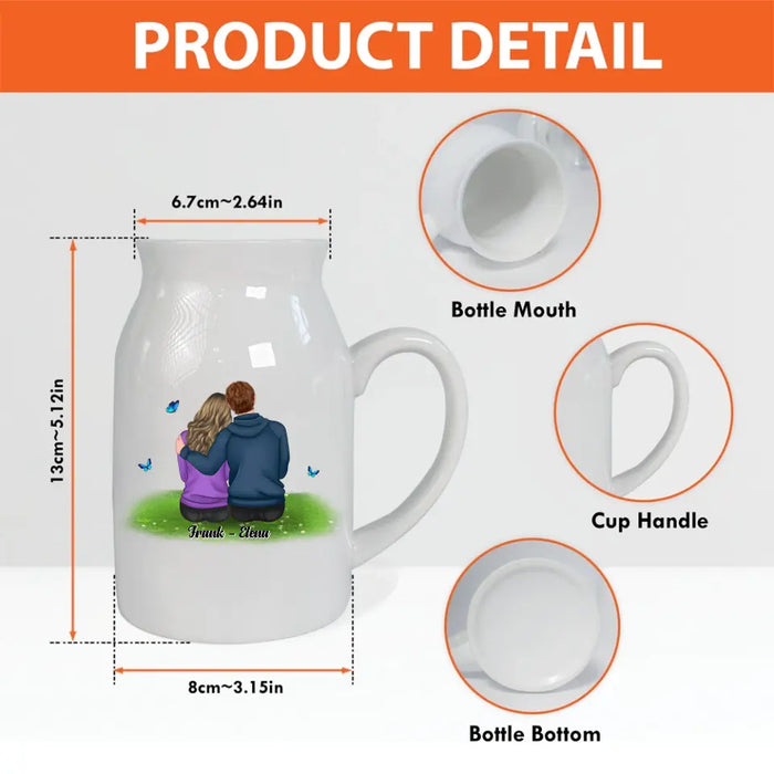 Personalized Our New Home Ceramic Flower Vase - Gift Idea For Couple/New Home Decoration - Bless This House As We Come & Go