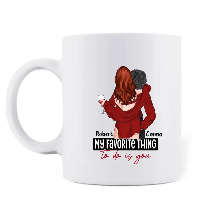 Personalized Sexy Couple Coffee Mug - Gift Idea For Him/Her/Couple/Valentine's Day - I Love You For Your Personality