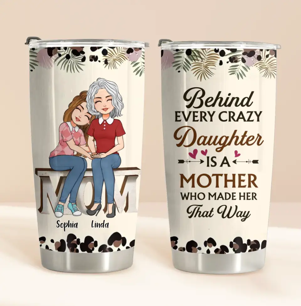 Personalized Mom And Daughter Tumbler T Idea For Mother Daughter