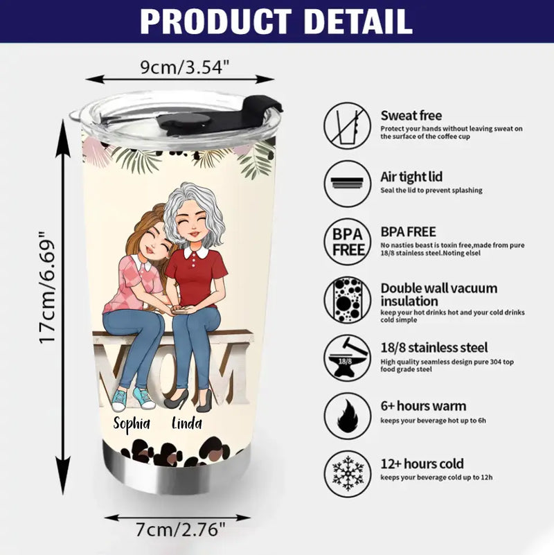 Personalized Mom & Daughter Tumbler - Gift Idea For Mother From Daughter - Behind Every Crazy Daughter Is A Mother Who Made Her That Way