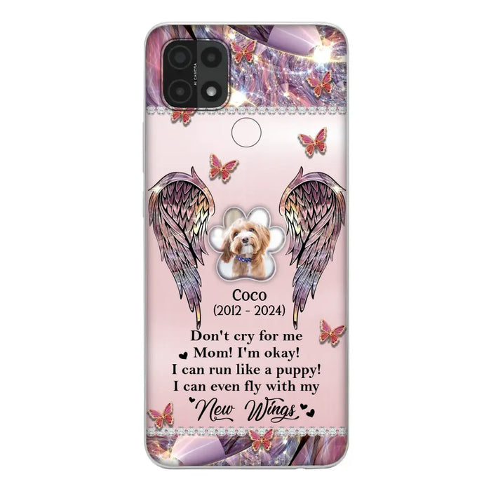 Personalized Memorial Phone Case - Upload Photo - Memorial Gift Idea For Dog Lover - Don't Cry For Me - Case For Oppo/Xiaomi/Huawei