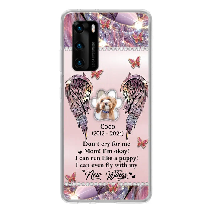 Personalized Memorial Phone Case - Upload Photo - Memorial Gift Idea For Dog Lover - Don't Cry For Me - Case For Oppo/Xiaomi/Huawei